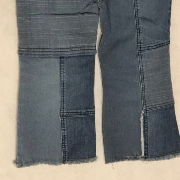 mudd light wash patches blue jeans pockets zipper button 8 kids READ - Picture 4 of 14
